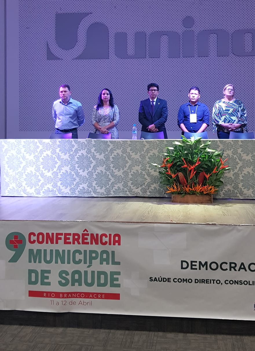 Elzinha Mendonça, presidente em exercício da câmara de Rio Branco participa de Conferência Municipal de Saúde 