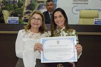 Ana Paula Cameli é homenageada pela Câmara dos Vereadores