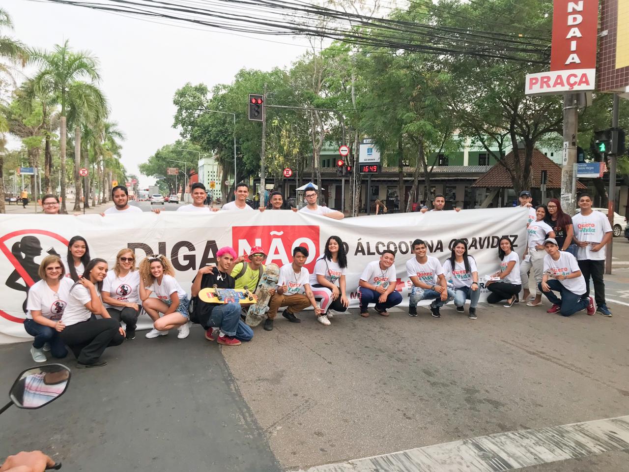 Blitiz educativa encerra as atividades da Semana de Prevenção da Síndrome Alcoólica Fetal