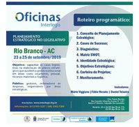 Câmara de Rio Branco e Interlegis oferecem cursos abertos à população
