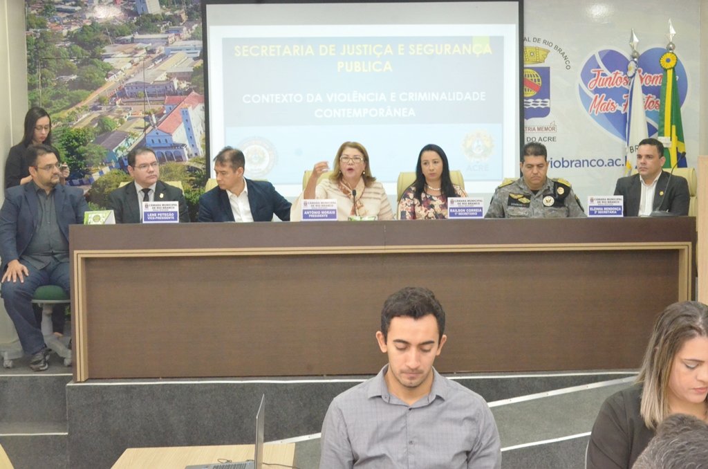 Câmara realiza audiência sobre segurança publica