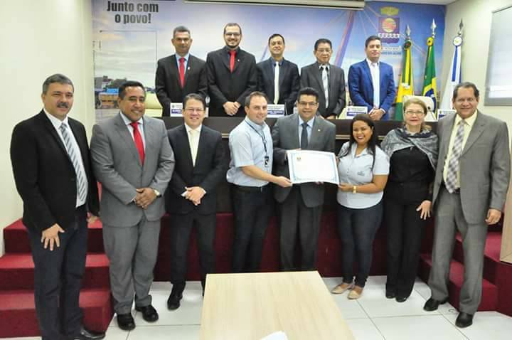 Manuel Marcos entrega Moção de Aplauso ao proprietário da Havan Lojas de Departamentos