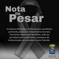 NOTA DE PESAR