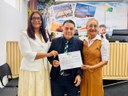Psicóloga Ofélia Alves Contreiras é homenageada pelo vereador Éber Machado