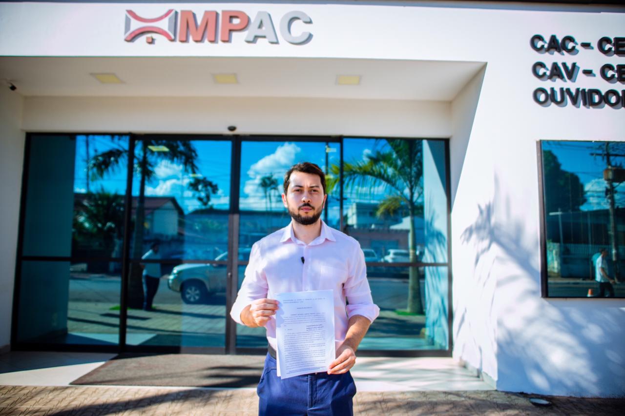 Vereador Emerson Jarude aciona Ministério Público pedindo investigação sobre aumento do IPTU