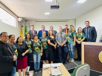 Vereadores recebem equipe feminina de Handebol Master 50+ Acre