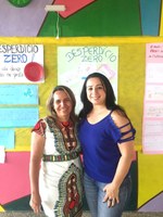Vereadora Elzinha Mendonça visita escola municipal que desenvolve projeto de combate ao desperdício de alimentos